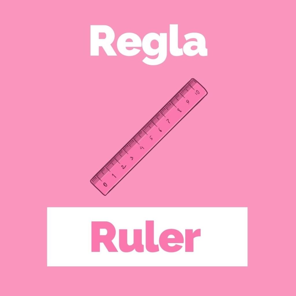 Que Significa Rule Útiles escolares en inglés - La profe Mónica